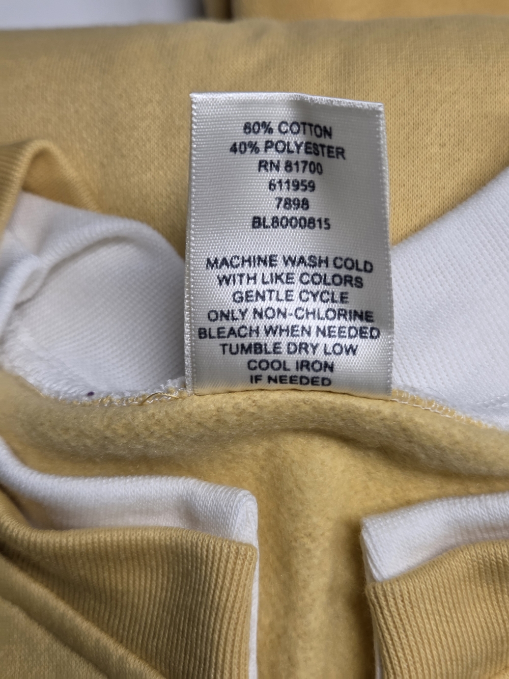 Blair Yellow Embroidered Yoke Sweatshirt & Jogger Set - Picture 4 of 16